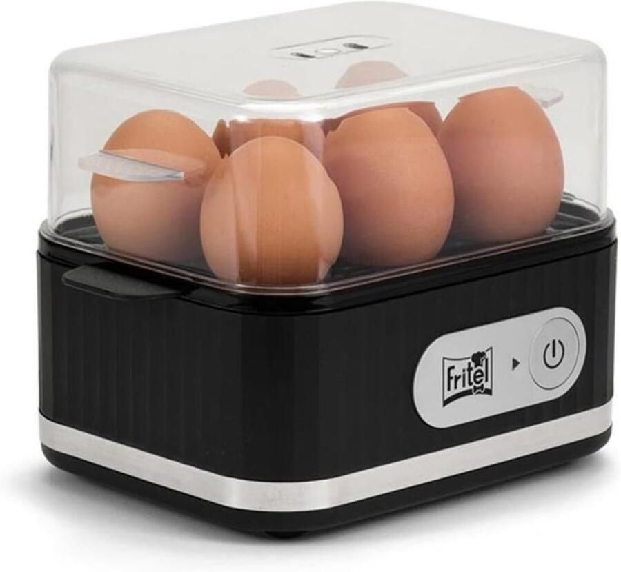 Eierkoker Kookapparaat Ontbijt Maken 6 Eieren Koken 400 Watt Zwart