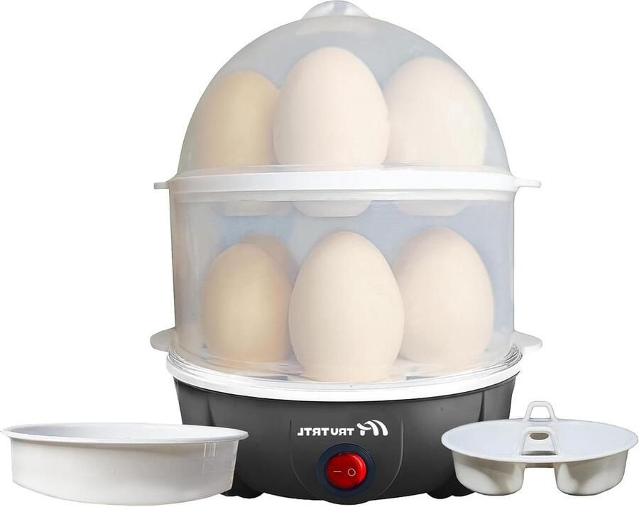 Eierkoker machine Eieren Koken Automatische Uitschakeling 14 Eieren Zwart