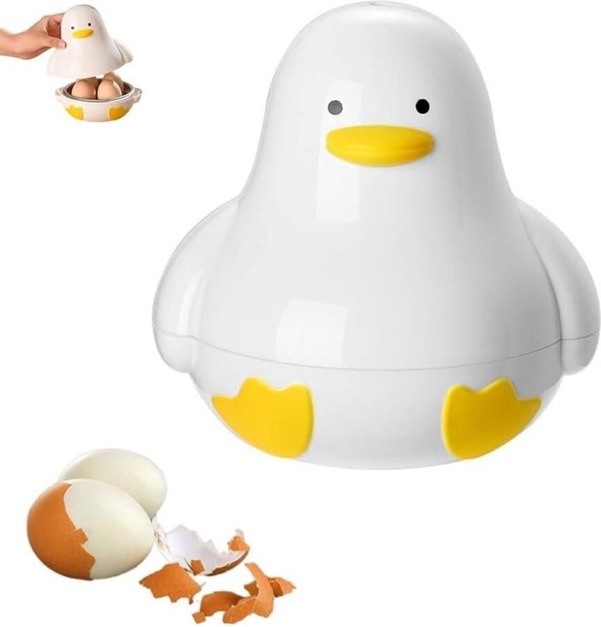 Eierkoker Magnetron Eierkoker Eivorm Pocheerder Eierkoker magnetron Eierkokers 4 Eieren Capaciteit Herbruikbare Eikoker Microwave Easy Eggs Perfect voor Feestdecoratie Kerstcadeau Kerstversiering