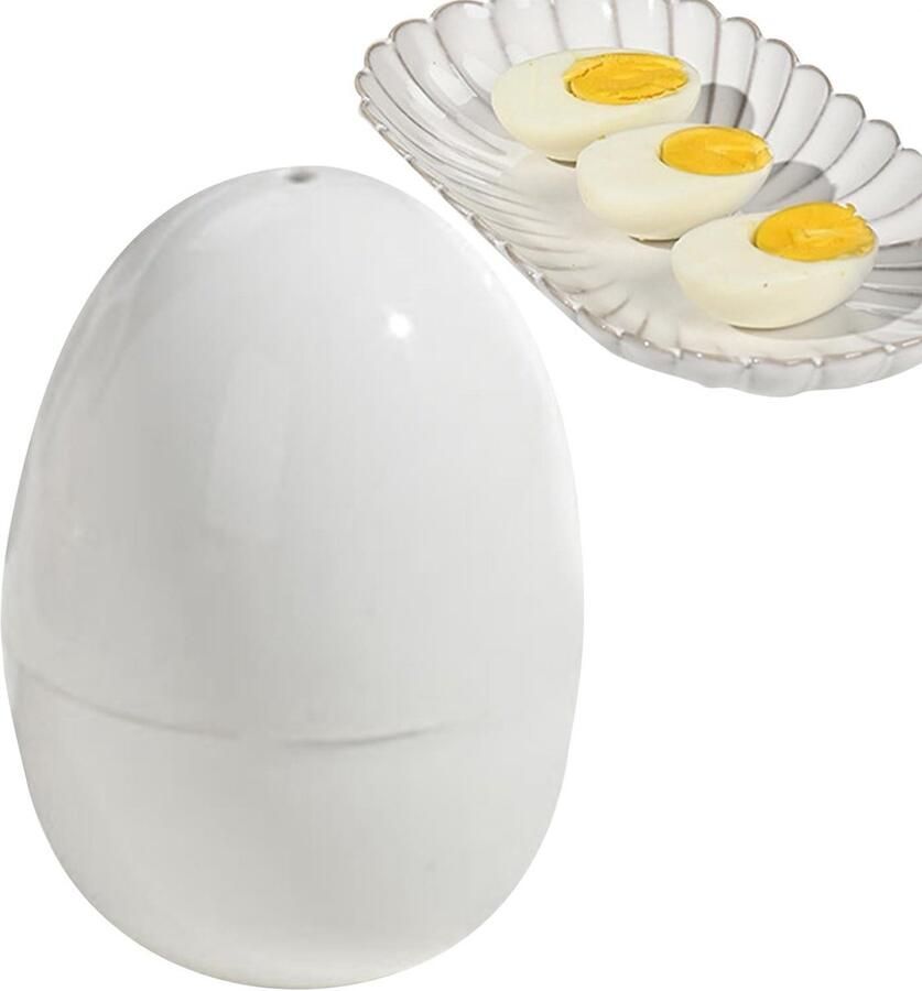 Eierkoker Magnetron Eierstomer Kookaccessoire Snel Ontbijt Maken Gelijkmatige Hitte Voor 1 of 4 Eieren Meerkleurig