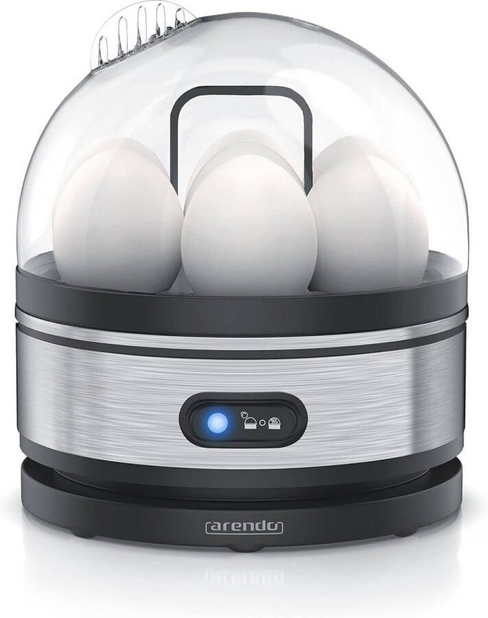 Eierkoker met warmhoudfunctie Instelbare hardheid voor 1-7 eieren Roestvrij staal