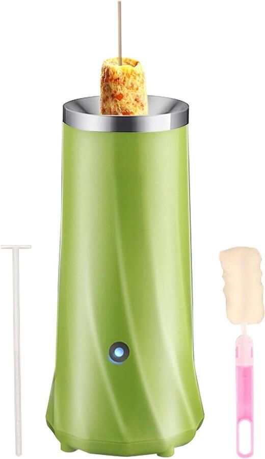 Eierkoker Omeletmachine Eirolmaker Ontbijt Maken Snelle Verwarming 1 stuk Groen