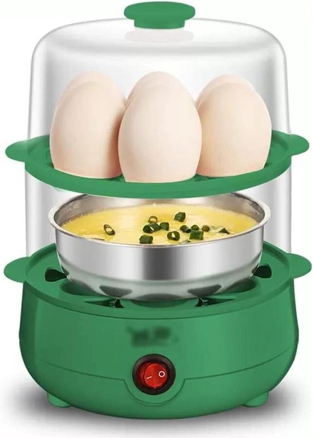 Eierkoker Ontbijtmachine Snel Eieren Koken Automatische Uitschakeling Tot 14 Eieren Grijs