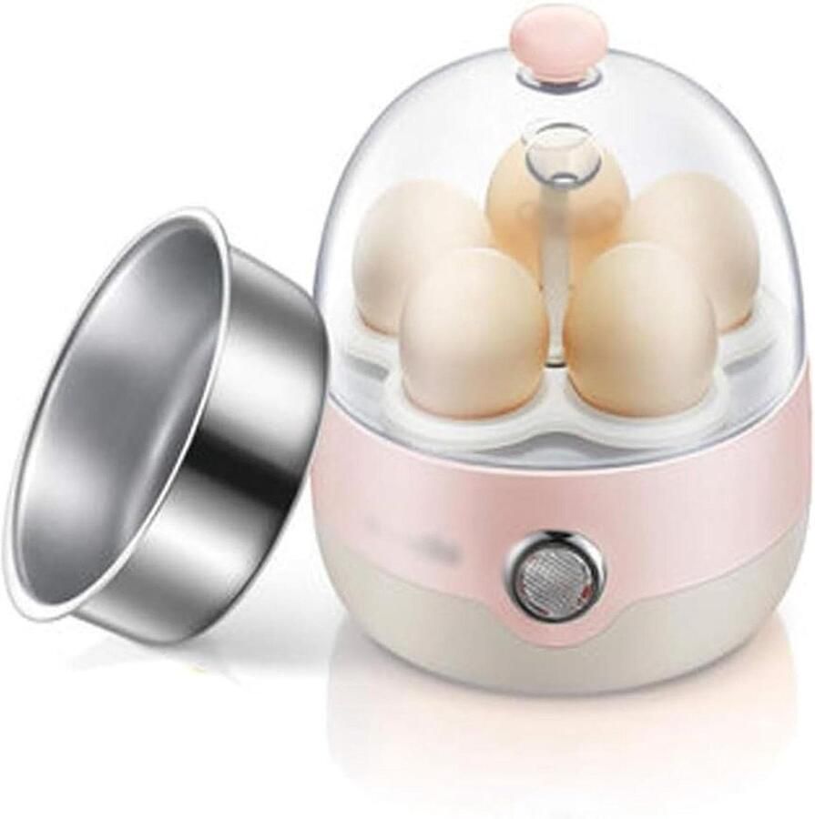 Eierkoker Stoomapparaat Eierkoker Ontbijt Maken Automatische Uitschakeling 150x150x182MM Roze