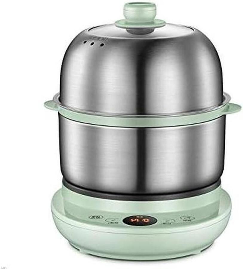 Eierkoker Stoomapparaat Ontbijt Machine Eieren Koken Dubbele Laag 3 L Mintgroen