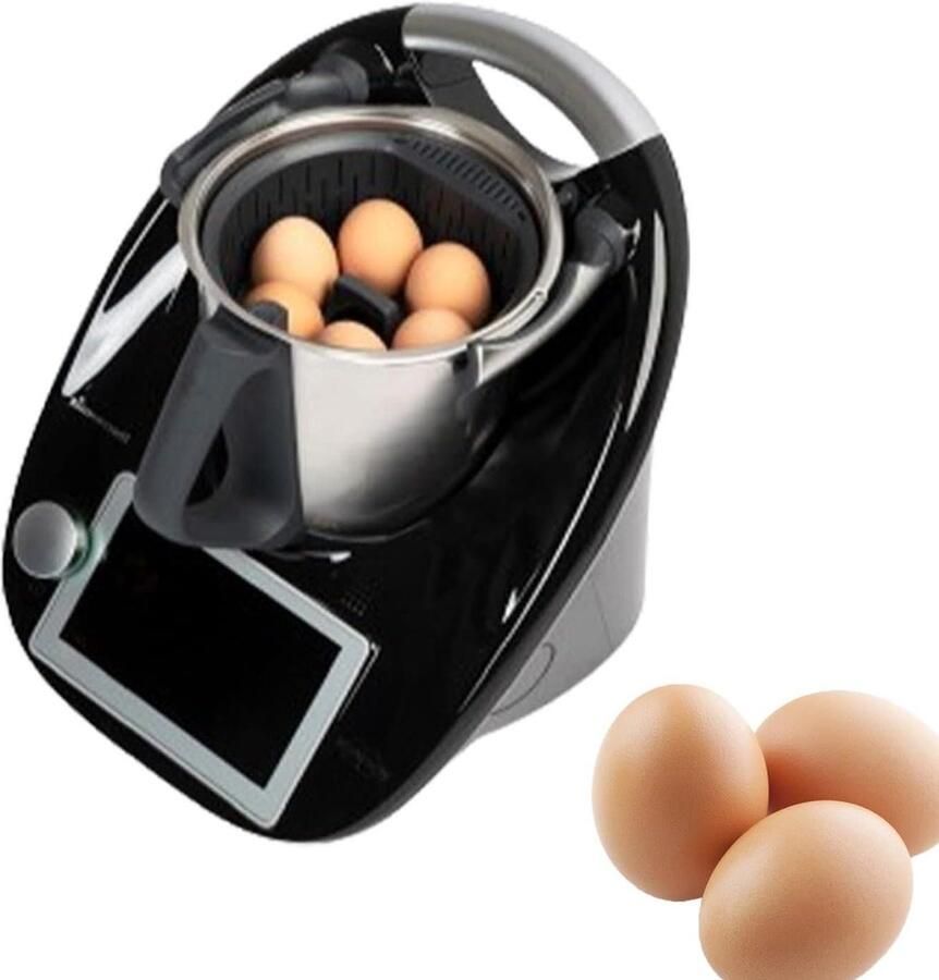 Eierkoker Stoomrek Stoomhouder Eieren Efficiënt Eieren Koken Roestvrij Staal Meerdere Maten Zwart