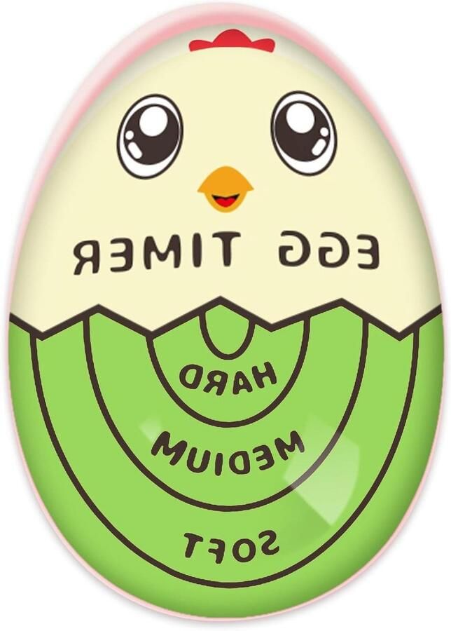 Eierkoker Timer Kookwekker Eieren Perfect Gekookte Eieren Verandert van Kleur 120x40x57 mm Groen