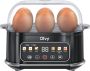 Thuys 6-in-1 Eikoker – Voor 6 Eieren – Hard Zacht & Medium – Gepocheerde Eieren Omelet & Stomen – LCD Timer – Automatische Uitschakeling – Zwart - Thumbnail 1