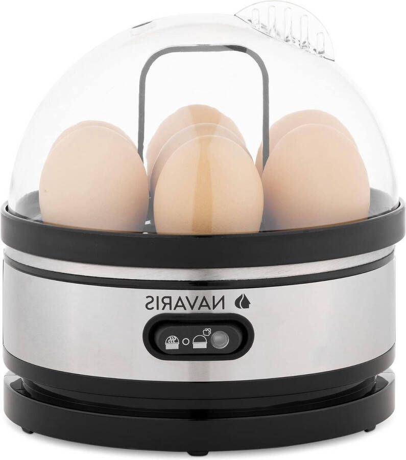 Eierkoker voor 1-7 eieren met timer en buzzer Altijd perfect gekookte eieren Inclusief maatbeker en eierprikker