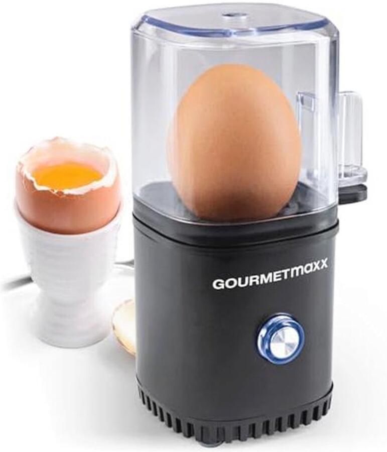 Eierkoker voor 1 ei met maatbeker en eierprikker 3 hardheidsgraden Compact en vaatwasmachinebestendig