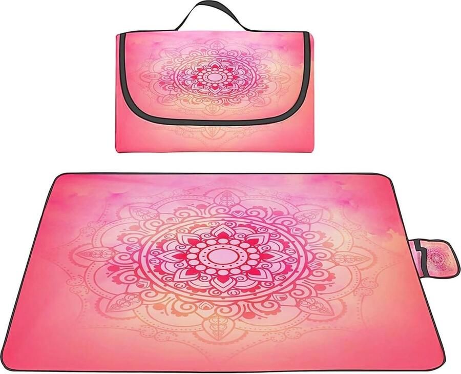 Opvouwbare Picknickdeken 300x200 cm Draagbare en Wasbare Strandmat voor Kamperen en Reizen - Foto 3