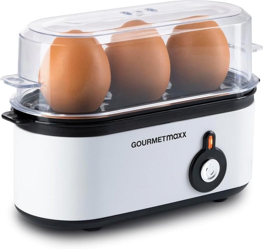 Eierkoker voor 3 Eieren met 3 Hardheden en Eierprikker