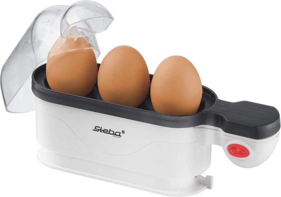 Eierkoker voor 3 Eieren met Antiaanbaklaag en Draaggreep