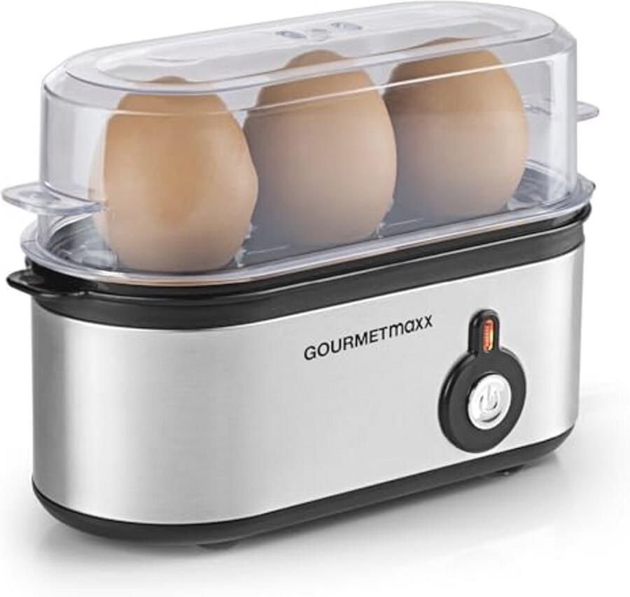 Eierkoker voor 3 Eieren met Maatbeker en Hardheidsgraden