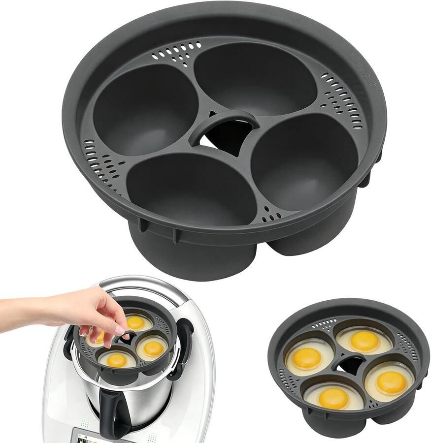 Eierkoker voor gepocheerde eieren met vorm voor 4 eieren ideaal voor perfecte eieren keukenaccessoire voor gezonde maaltijden
