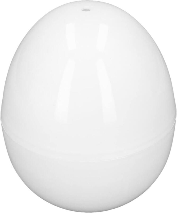 Eierkoker voor Magnetron Ontbijt Maken Compact Ontwerp Capaciteit 4 Eieren Wit