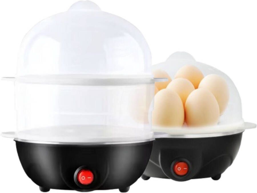 Eierkoker zwart geschikt voor 1 tot 14 eieren ook geschikt voor groenten