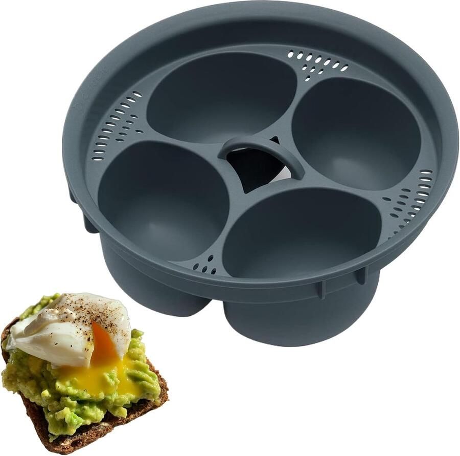 Eierkokers Geschikt voor Thermomix TM5 TM6 -4 in 1 Poached Egg Cooker