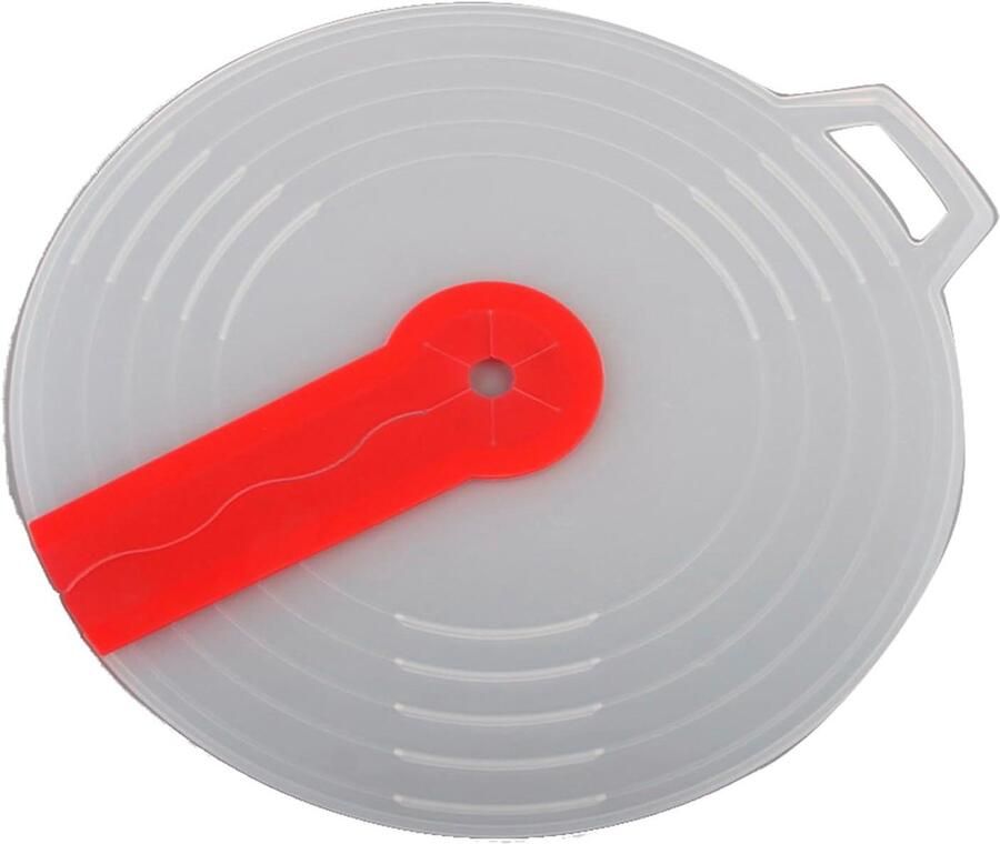 Eierkom deksel Keuken spatdeksel Koken zonder spatten Universele pasvorm 34 cm Wit
