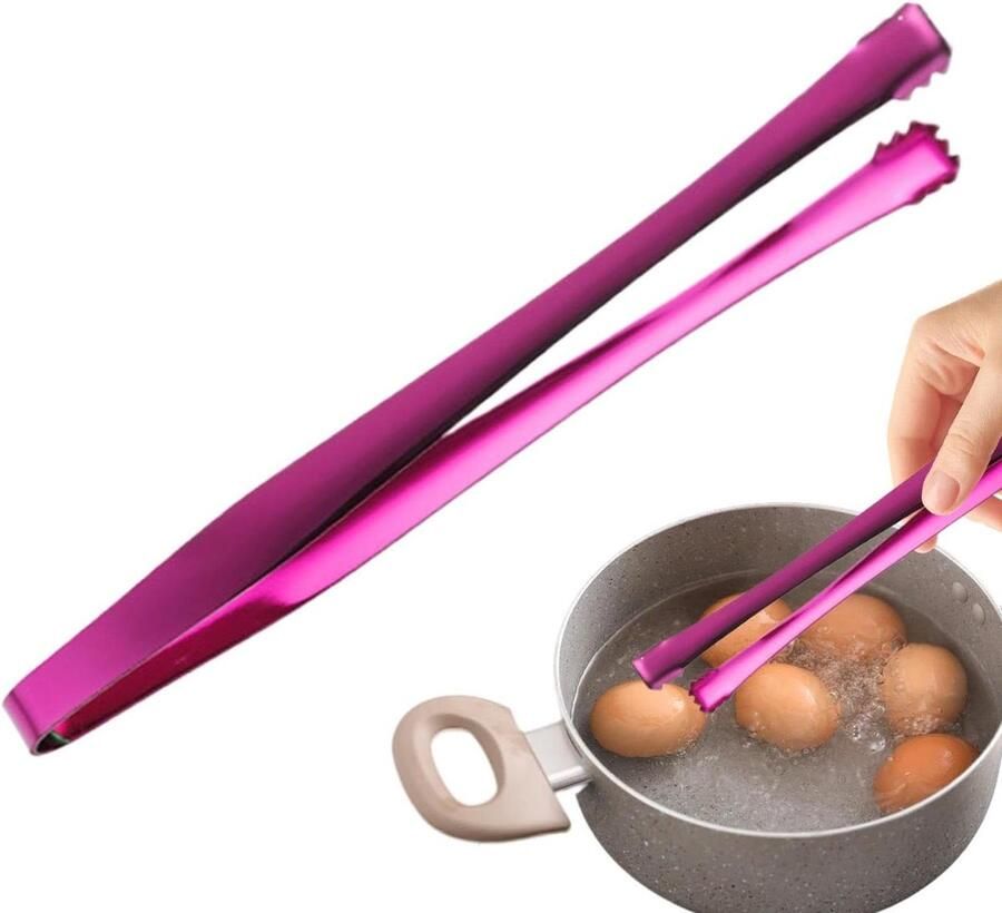 Eierkousen Verwijderaar Chalaza Eier Gadget Koken Vereenvoudigen Roestvrij Staal 15 cm Paars