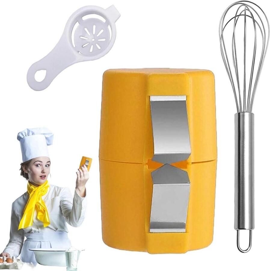 Eierkraker Set Eierschiller Multifunctioneel Koken en Bakken Voor Verschillende Eiergroottes 25 x 10 x 5 cm