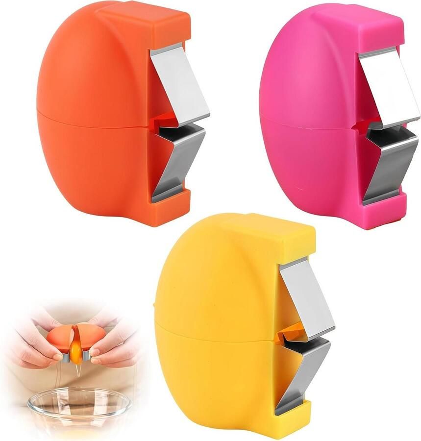 Eierkraker Tool Eiopener Gadget Snel Eieren Kraken Geen Schaalstukjes 6 Stuks Kleurrijk