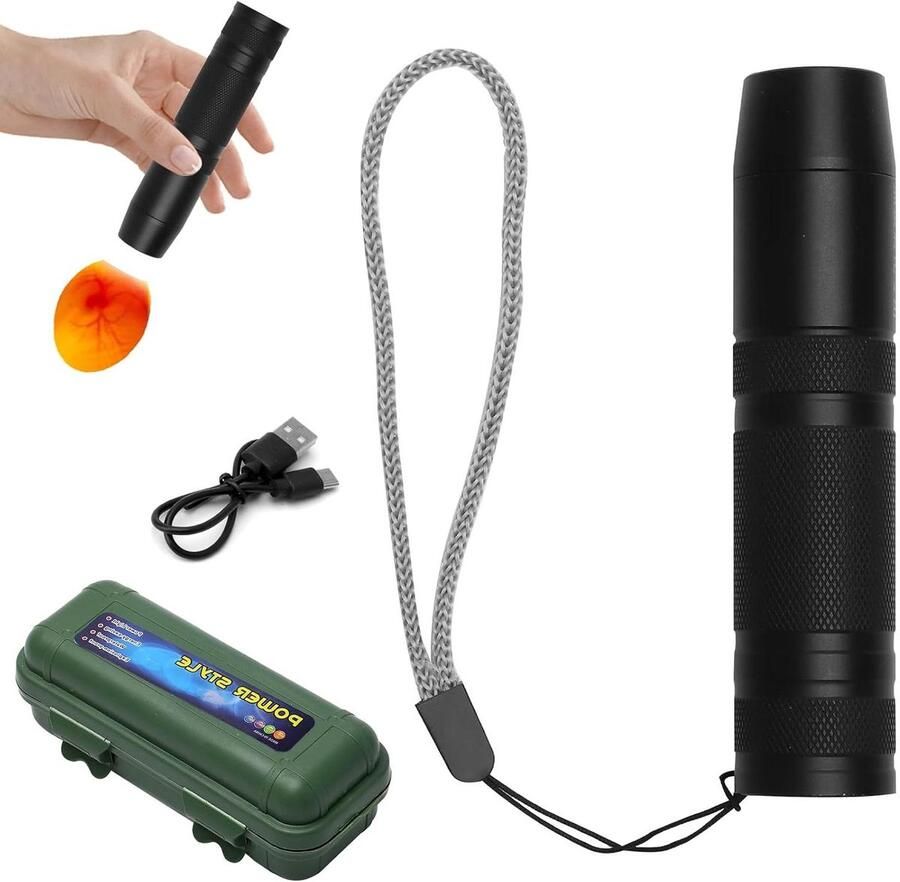 Eierlamp Eier tester Broedbewaking Koud licht Compact Aluminium