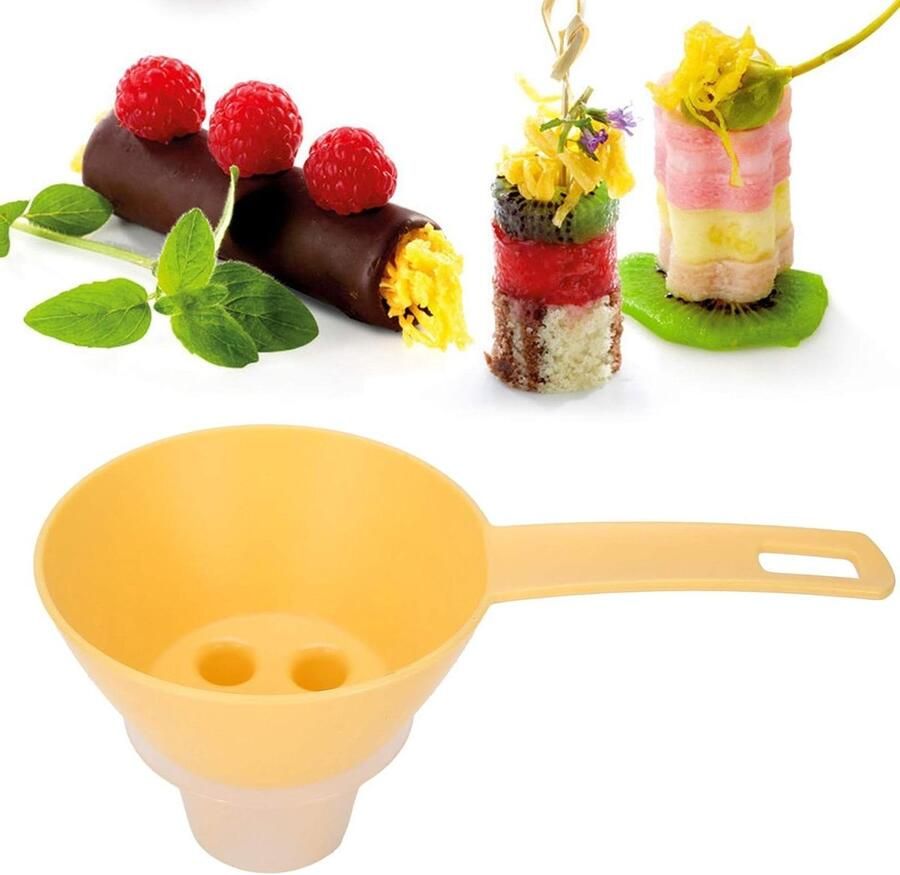 Eierlepel Keuken Gadget Bakken en koken Met bodemdeksel 19x8.5cm Wit
