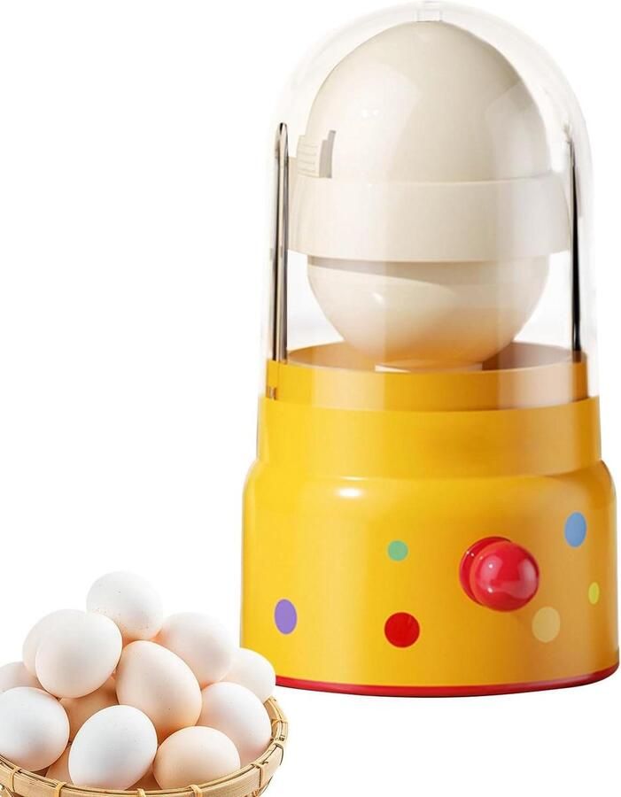 Eierdraaier Handmixer Keuken Gadgets Ergonomische Handgreep 8.9 x 9.2 x 8.9 cm Geel