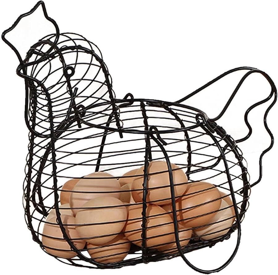 Eiermand Eierverzamelaar Eieren Plukken Comfortabele Hanteerbaarheid 19x227x19cm Zwart