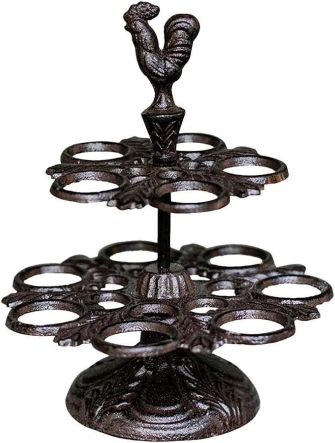Eiermand Houder Metalen Nest Aanrecht Decoratie Cupcake Stand