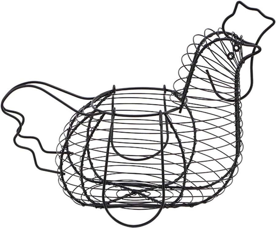 Eiermand Kippenvorm Draadmand Eieren Verzamelen Grote Capaciteit 213B x 197H cm Meerkleurig