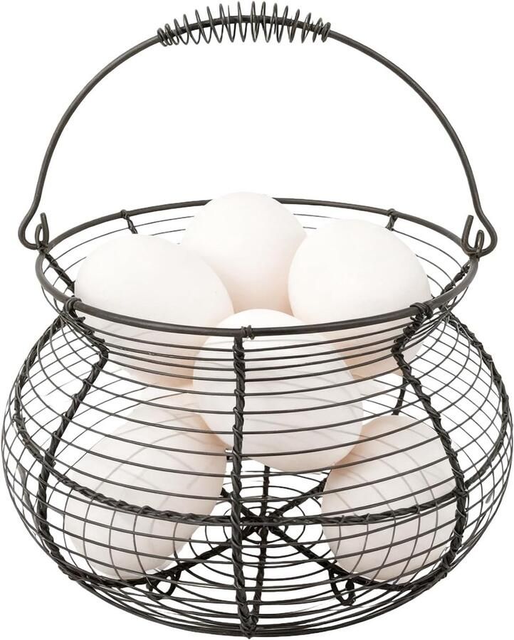 Eiermand Opbergrek Eieren Verzamelen Geoptimaliseerde Ventilatie 17x22x17 cm Lichte Koffie