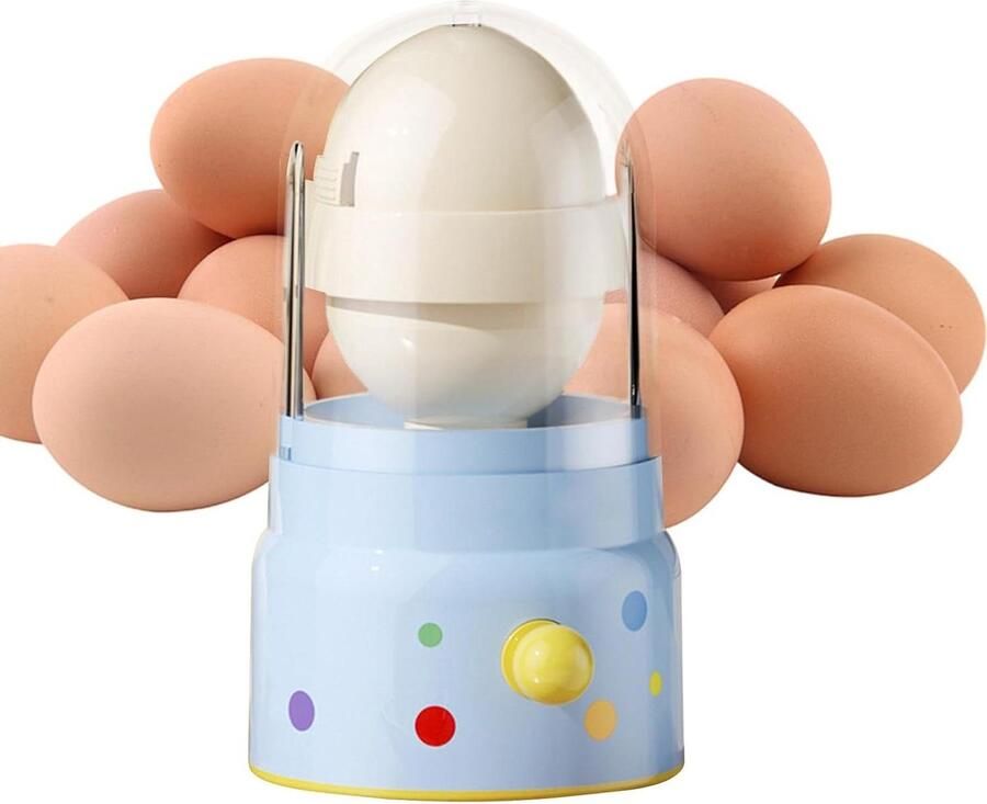 Gouden Ei Maker Ei Mixer Shaker Eieren Mengen Handmatige Trekker Compact Ontwerp Blauw