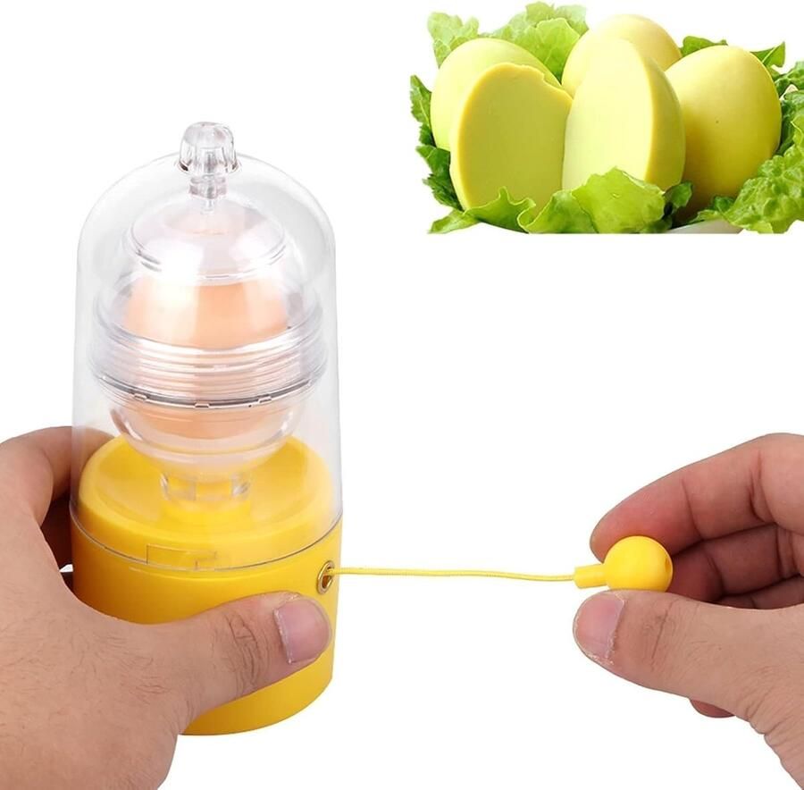 Eiermixer met traction rope silicone eierklopper perfect gemengde eieren ideaal voor hardgekookte eieren ShopVlot