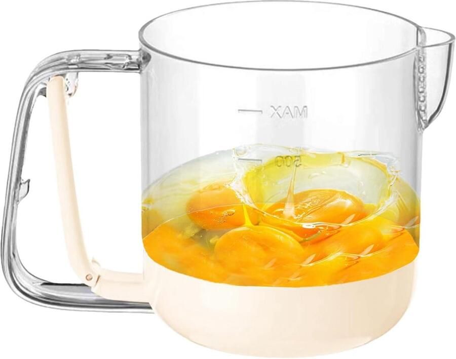 Eiermixerbeker Mixbeker Klopper Snel Ingrediënten Mengen Handgeperste Fysieke Mengtechnologie 162 x 122 cm Beige