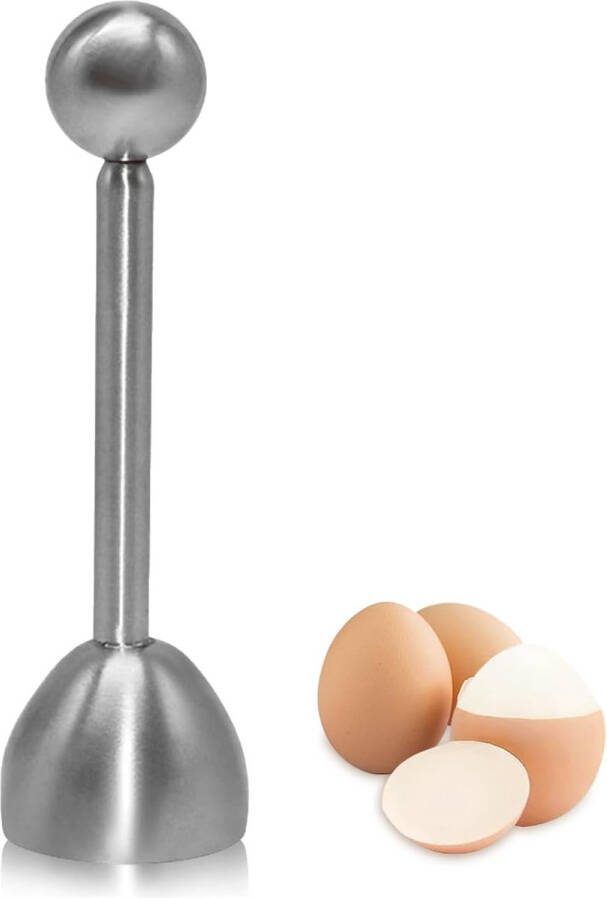 Eierontstopper van roestvrij staal voor perfecte eierschelp