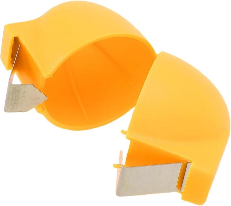 Eieropener Set Eierdophouder Keuken Ontbijt Bereiden Roestvrij Staal PP 7x5x55 Cm Geel