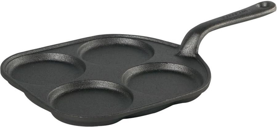 Eierpan Aluminium Koekenpan Ontbijt Bakken Milieubewuste ie 20 cm Zwart