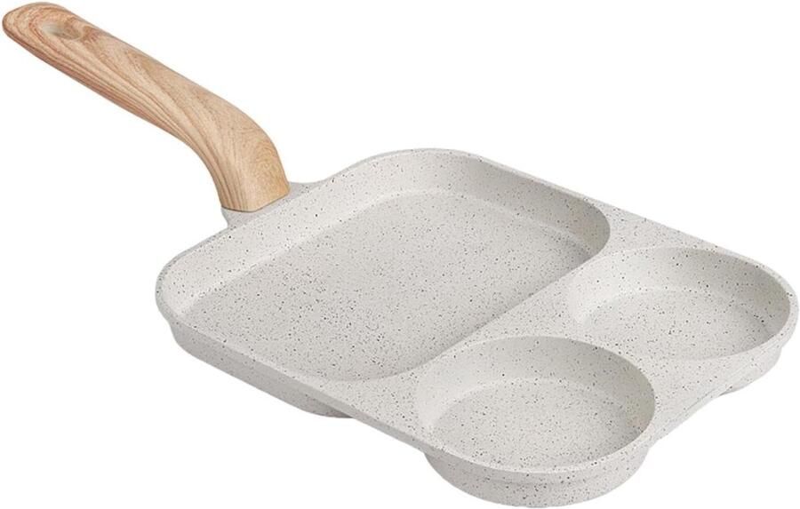 Eierpan Deelpan Koekenpan Ontbijt Koken Anti-aanbak Ontwerp 40 x 19 cm Meerkleurig