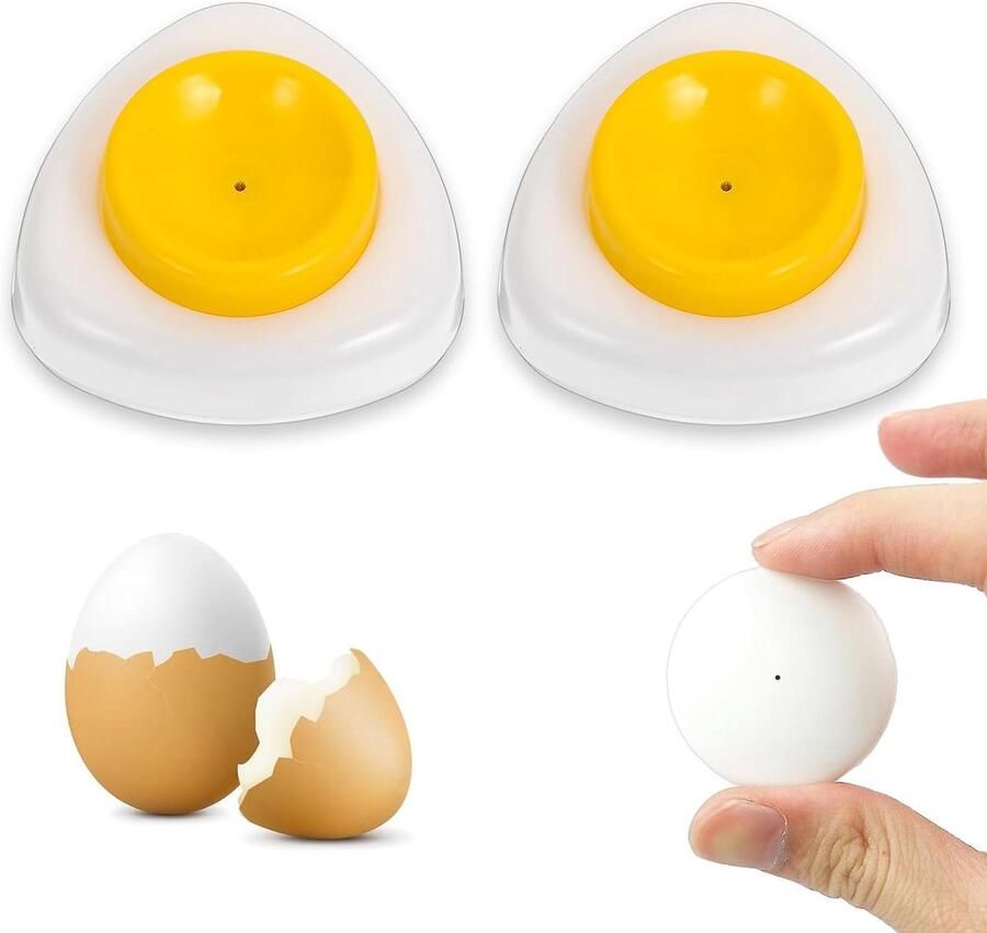 Eierpiercers Eierprikkers Eieren Voorbereiden Magnetische Basis 2 Stuks Geel Wit