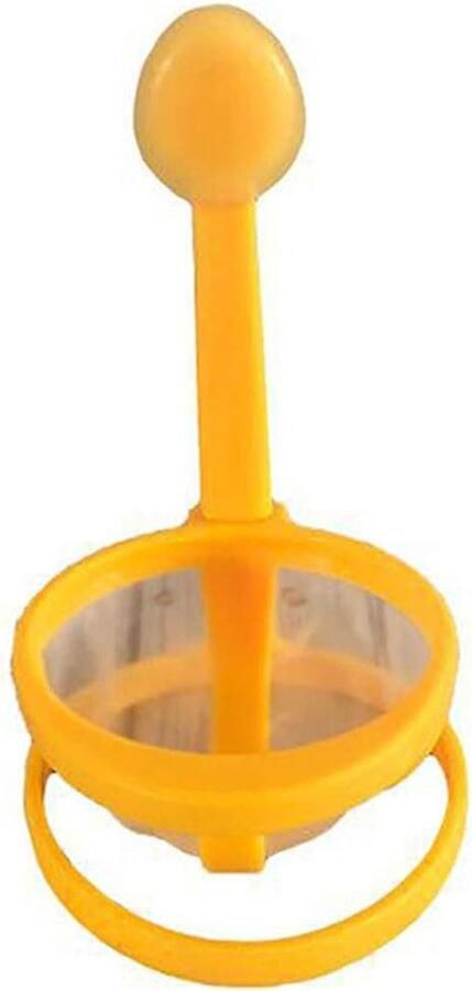 Eierpoach Cup Eierkoker Plastic Ontbijt Maken Praktisch Mess Free 14x7.5cm Geel