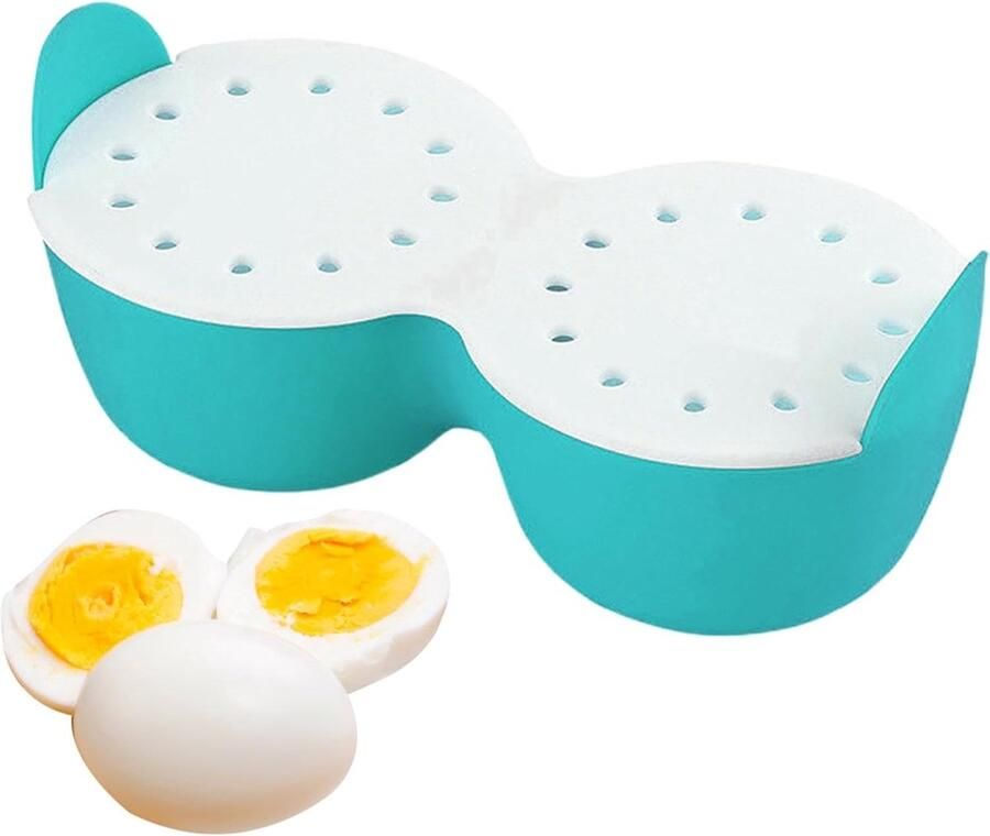 Eipocheerder Eimaker Ontbijt Maken Antiaanbaklaag 18 cm Blauw
