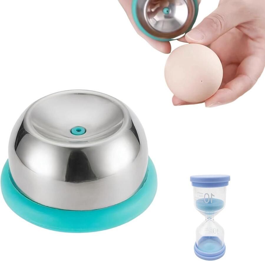 Eierprikker Eierschaalperforator Koken Met 10 minuten timer 5.5 cm diameter Hemelsblauw