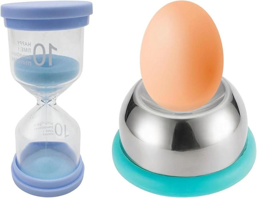 Eierprikker Eiprikker Koken Met zandloper 10 minuten Hemelsblauw
