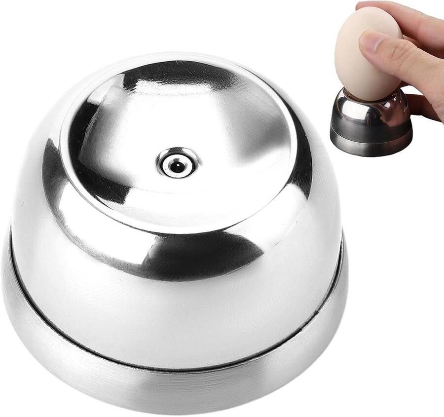 Eierprikker Eiprikker Pokers Koken van Eieren Roestvrij Staal 5.4 cm Zilver