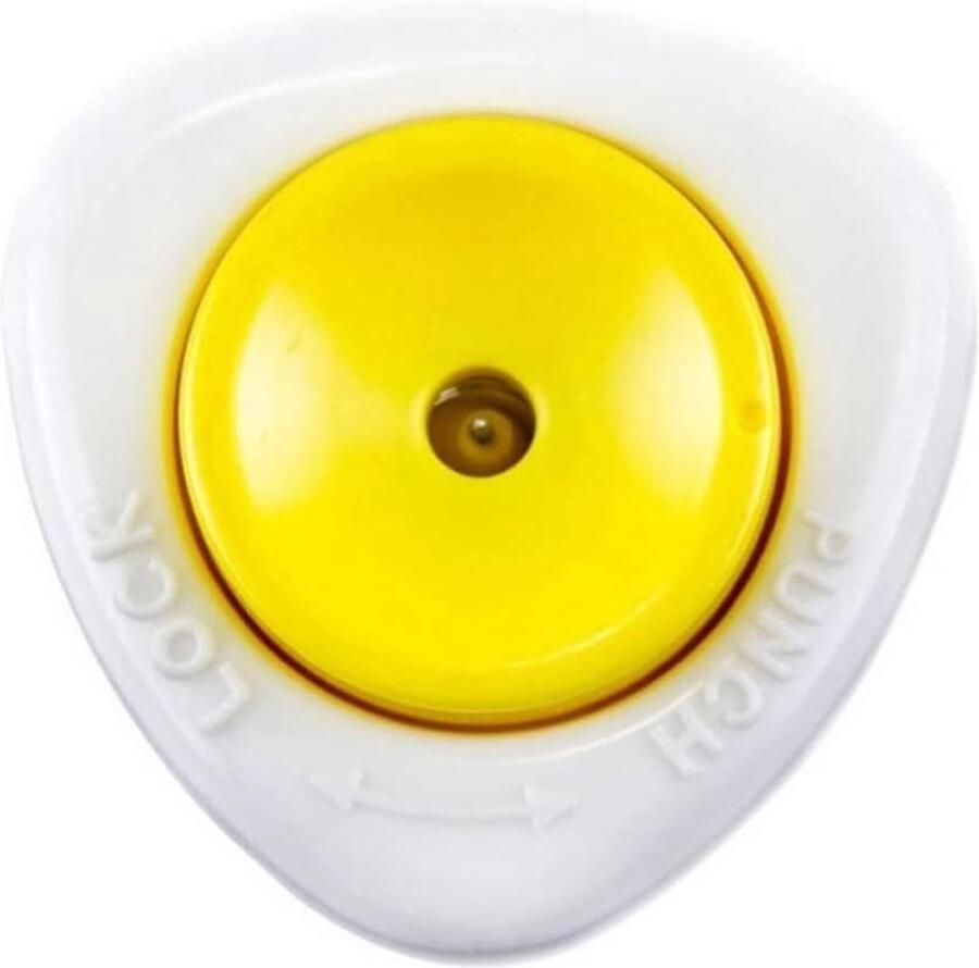 Eierprikker Keuken Gadget Perfect Gekookt Ei Roestvrijstalen Naald 125 x 9 x 25 cm Wit Geel