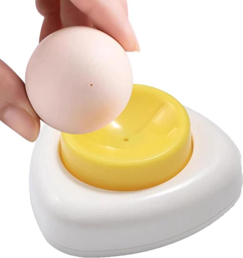 Eierprikker met slot Eieren voorbereiden Intrekbare naald 8 x 7 x 1 cm Meerkleurig