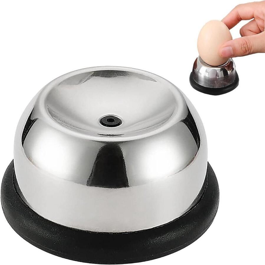 Eierprikker Roestvrij Staal Keukengerei Gadget Voorkom Barsten Veilig Veertelescopisch 5.7 x 5.7 x 3 cm Zwart