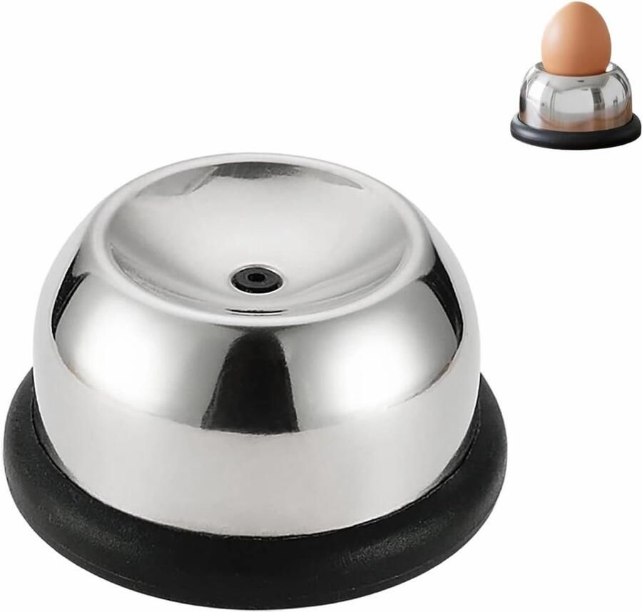 Eierprikker Roestvrijstaal Keuken Gadget Koken Eieren Voorkomt Breken 5x5x3 cm Zwart